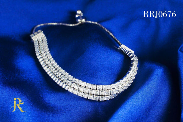 RRJ0676 Pure 925 Sterling Silver Bracelet