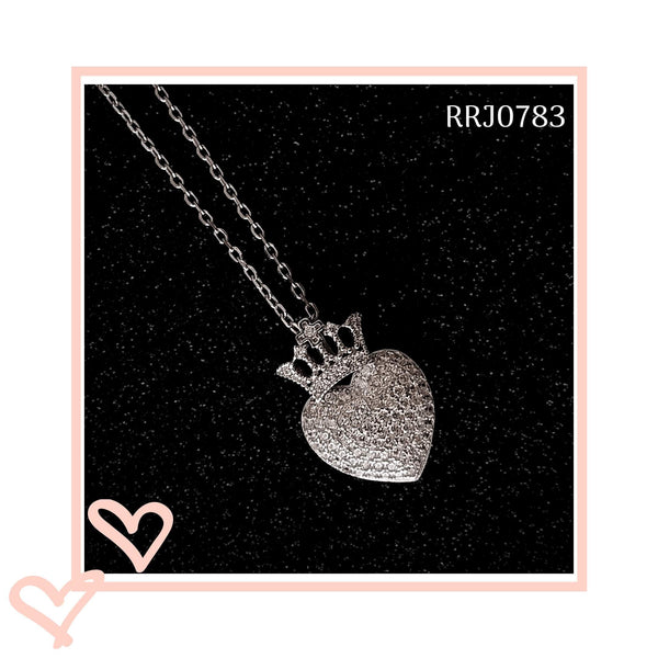 RRJ0783 Pure 925 Sterling Silver Necklace