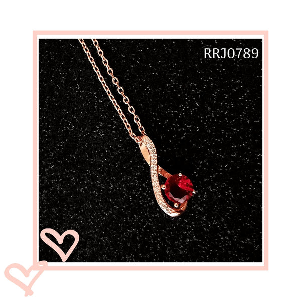 RRJ0789 Pure 925 Sterling Silver Necklace