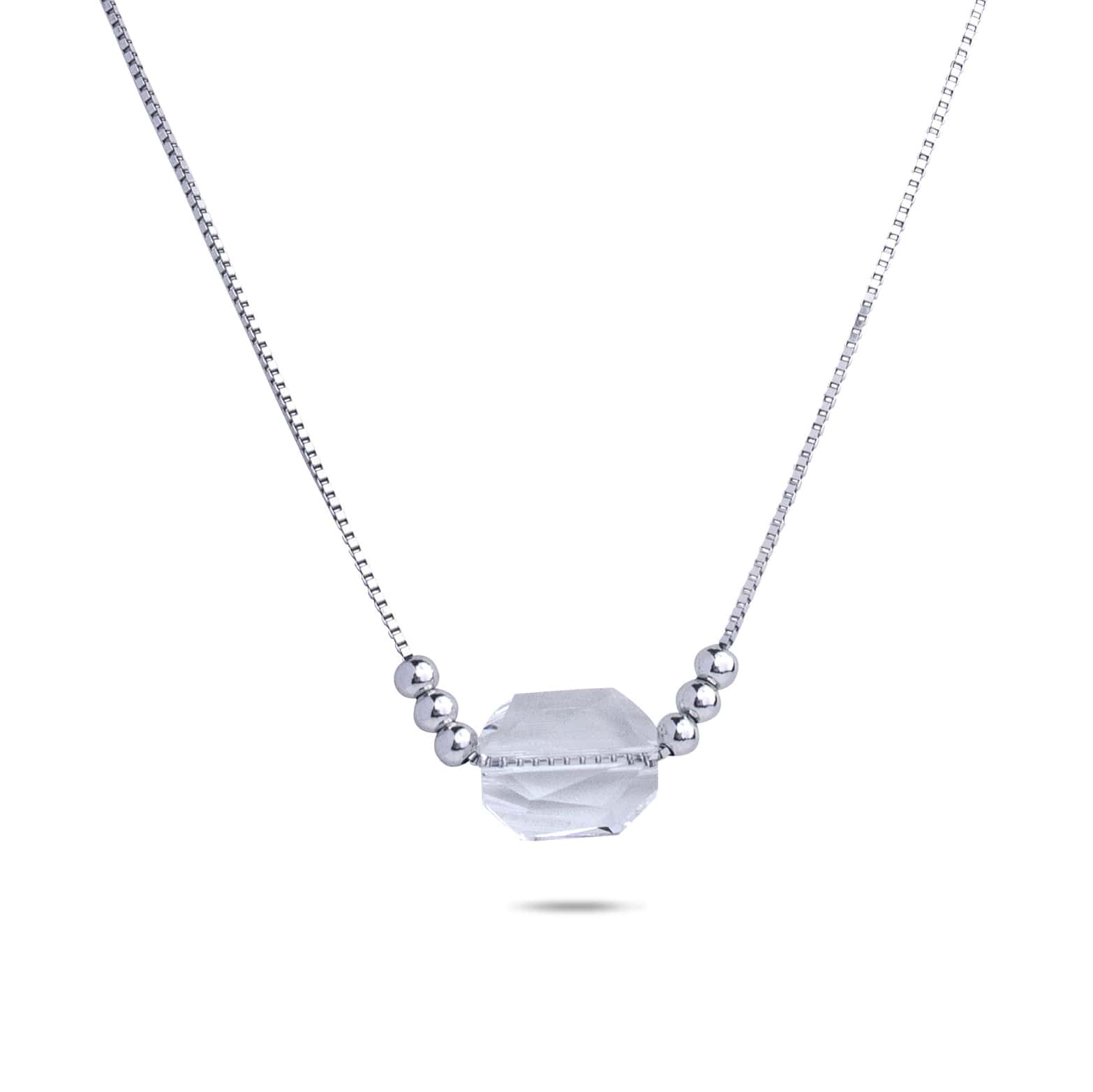RRJ0847 Pure 925 Sterling Silver Necklace