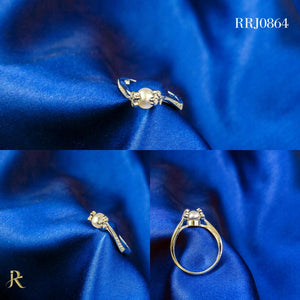 RRJ0864 Pure 925 Sterling Silver Ring