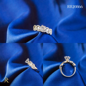 RRJ0866 Pure 925 Sterling Silver Ring