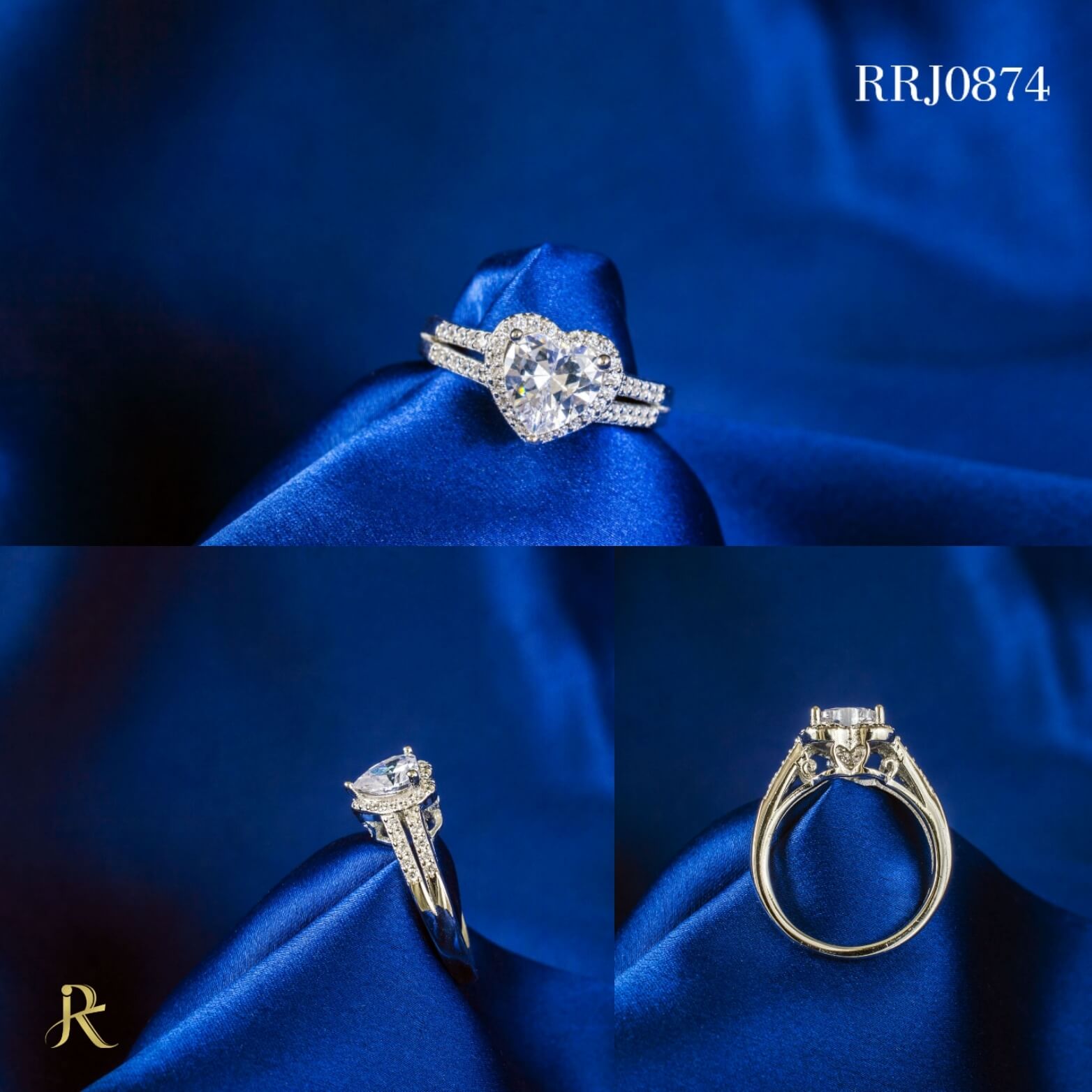 RRJ0874 Pure 925 Sterling Silver Ring