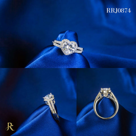 RRJ0874 Pure 925 Sterling Silver Ring