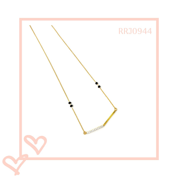 RRJ0944 Pure 925 Sterling Silver Mangalsutra