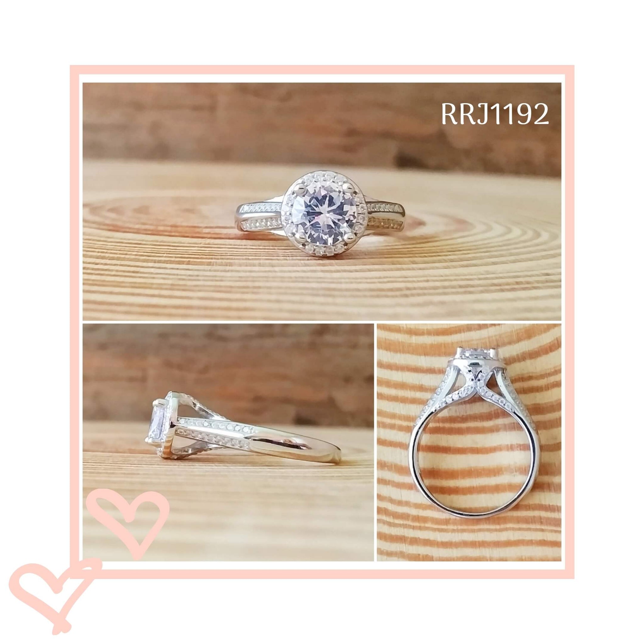 RRJ1192 Pure 925 Sterling Silver Ring